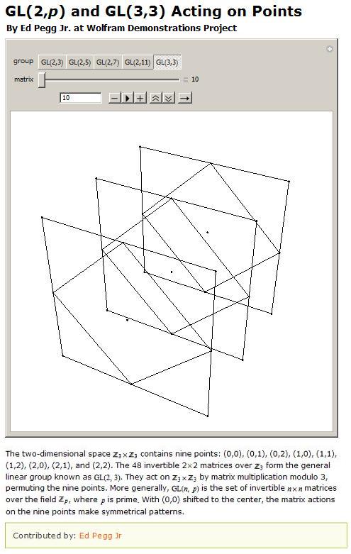 Ed Pegg Jr.'s program at Wolfram demonstrating concepts of a 1985 note by Cullinane